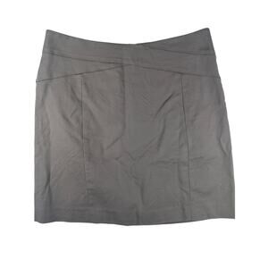 Banana‎ Republic Mini Skirt Women's A Line Gray Back Zip Size 10 Career Preppy